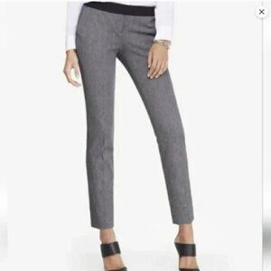 Express Columnist Pant Black White Dots 8R